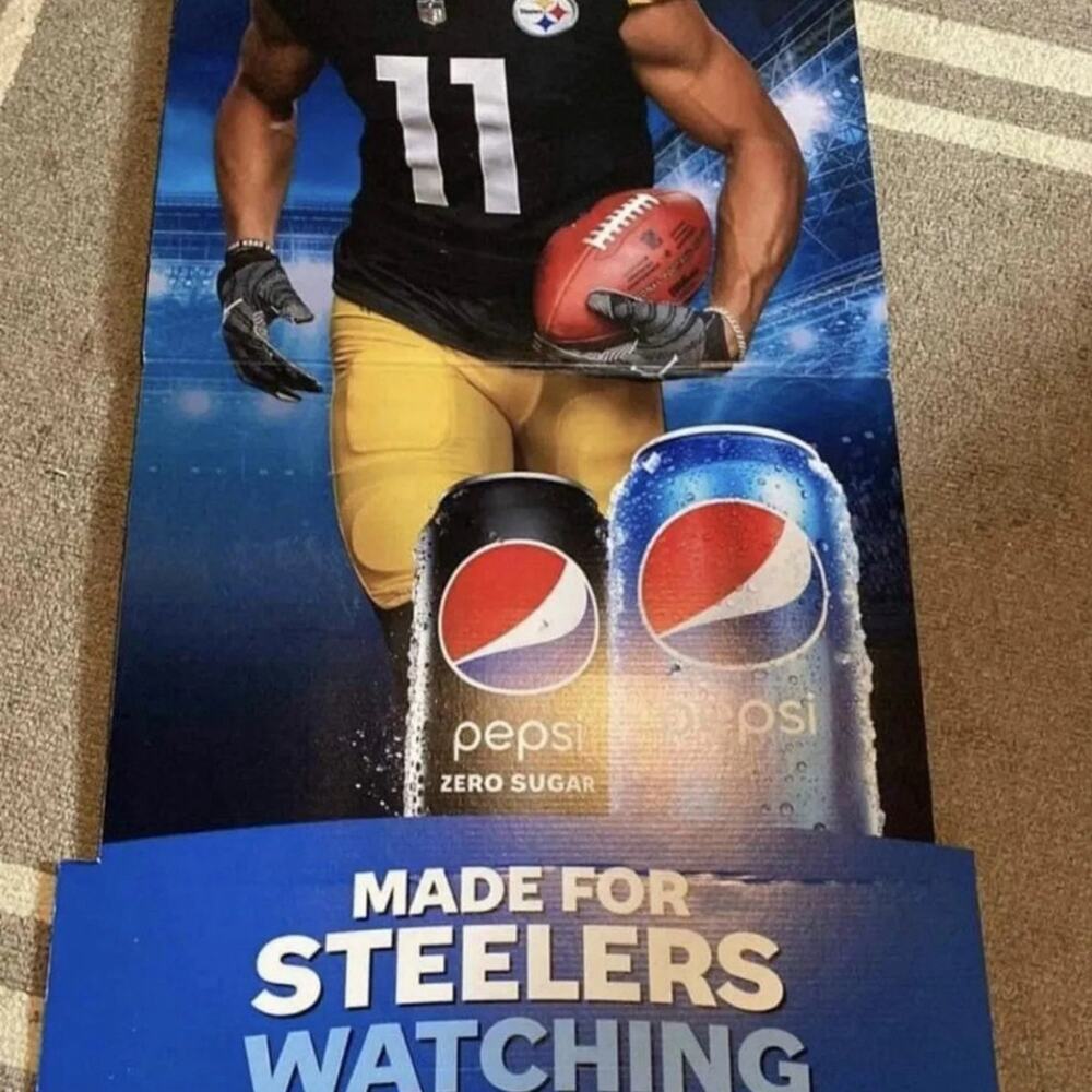 Pepsi Chase Claypool Pittsburgh Steelers Life Size  Cut out